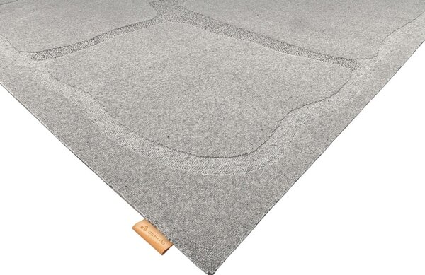 Siva volnena preproga 200x300 cm Morphic Organica – Agnella