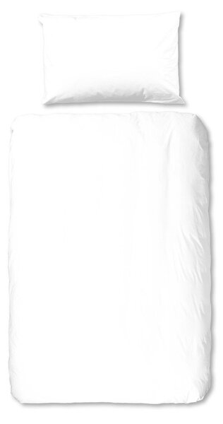 Bela enojna flanelna posteljnina 140x200 cm Uni – Good Morning