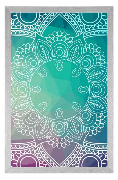 Plakat pastelna Mandala