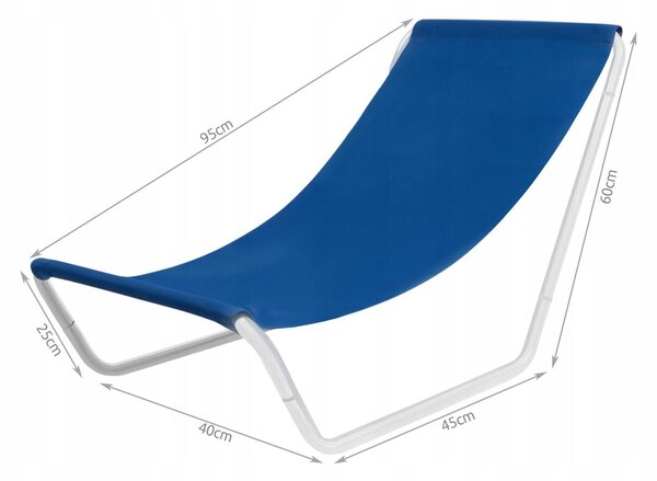 Prenosni vodoodporen zložljiv ležalnik za plažo + torba