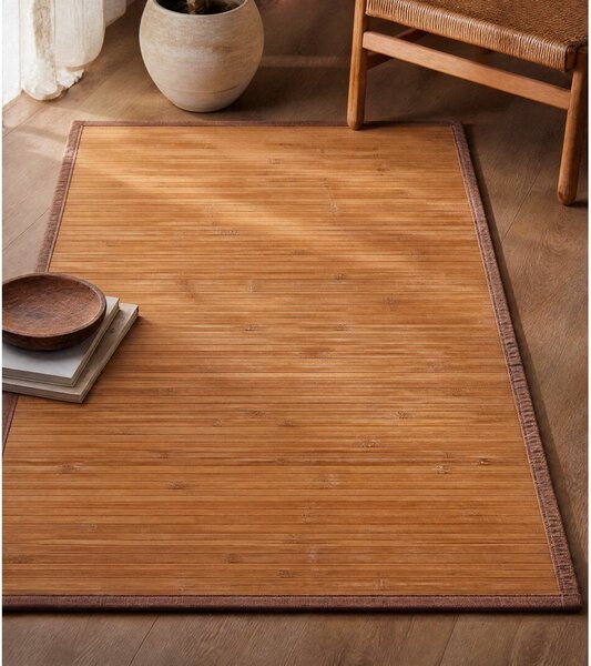 Bambusova preproga v naravni barvi 60x90 cm – Casa Selección