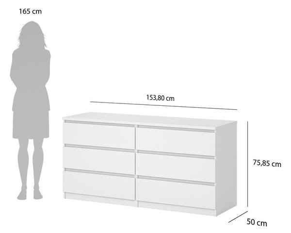 Bela komoda 154x76x50 cm Naia – Tvilum