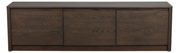 Komoda v hrastovem dekorju v temni naravni barvi 180x50x40 cm Melstone – Rowico