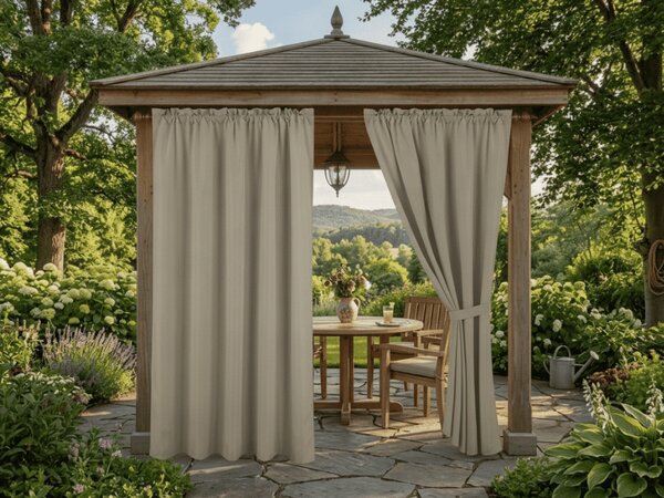 Vrtna zavesa GARDIO vodoodporna 150x200, bež
