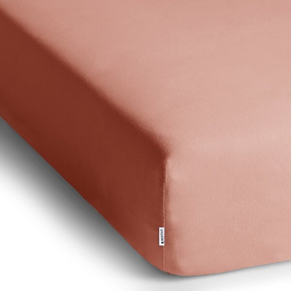 Breskova napenjalna rjuha iz jerseyja 240x220 cm Amber – Restilo