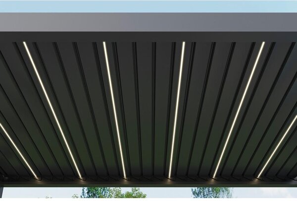 Gardenson Pergola E-core, Antracit, Osvetlitev, 3x4m