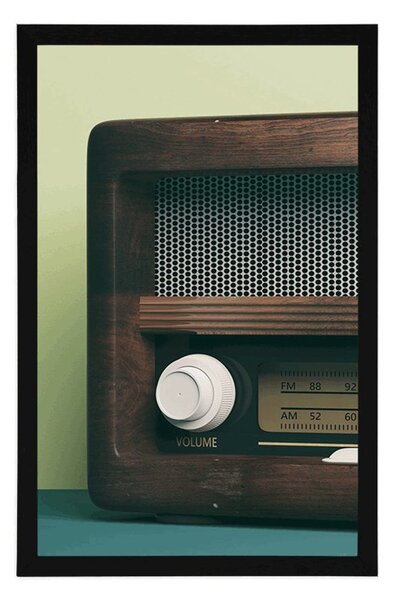 Plakat retro radio