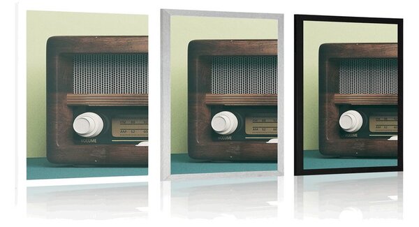 Plakat retro radio