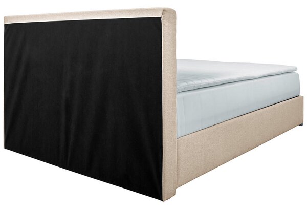 POSTELJA Z VZMETNICO 120 cm x 200 cm , tekstil bež