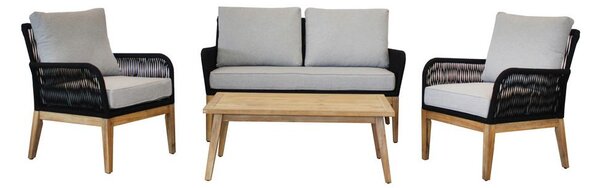 Acamp Lounge Garnitura Acamp, 4-Delni Set, Siva