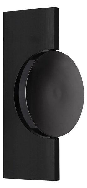 Globo LED-stenna svetilka Jasper, višina 20 cm, mat črna, kovina, Črna, Dnevna soba / jedilnica, Kovina, Sodobni