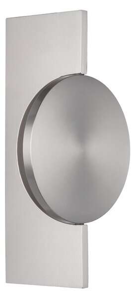 Globo LED-stenna svetilka Jasper, višina 28 cm, mat nikljev, kovina, Kovinska, Dnevna soba / jedilnica, Kovina, Sodobni