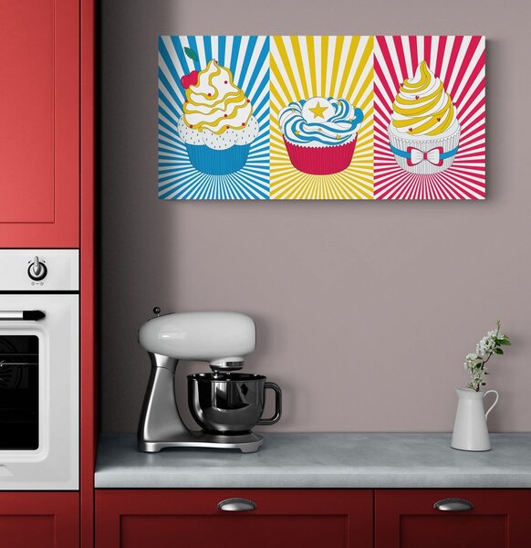 Slika pop art cupcakes