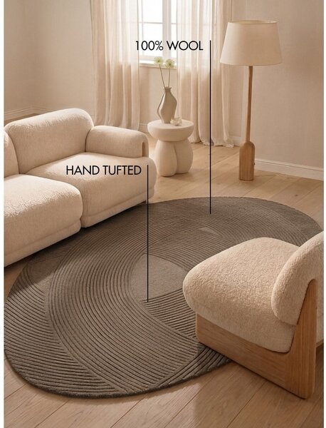 Rjava volnena preproga 160x230 cm Kensington Victoria – Ted Baker