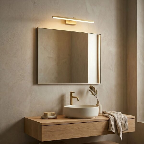 Kopalniška stenska LED svetilka SWE008-1W 58cm BRUSH GOLD