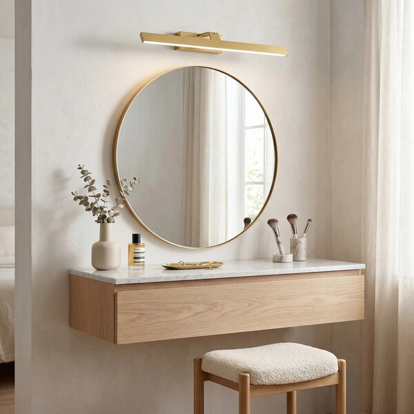 Kopalniška stenska LED svetilka SWE008-1W 58cm BRUSH GOLD