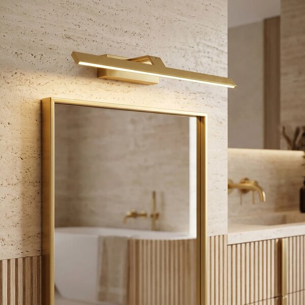 Kopalniška stenska LED svetilka SWE008-1W 58cm BRUSH GOLD