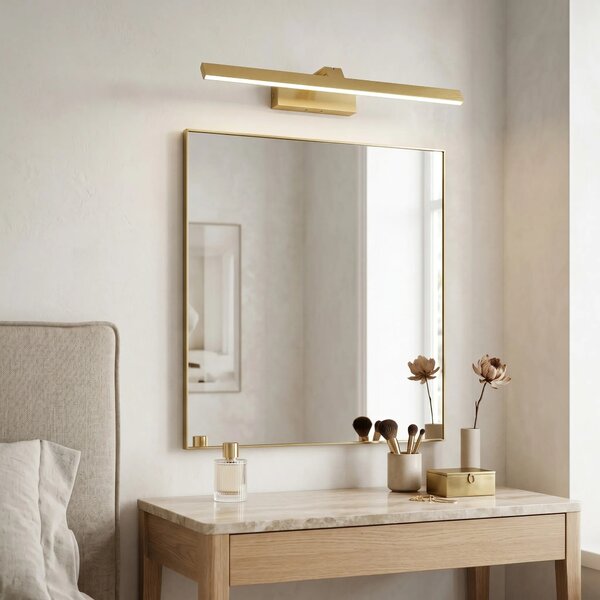 Kopalniška stenska LED svetilka SWE008-1W 58cm BRUSH GOLD