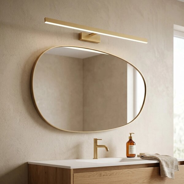 Kopalniška stenska LED svetilka SWE009-1W 73cm BRUSH GOLD