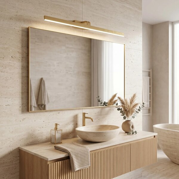 Kopalniška stenska LED svetilka SWE009-1W 73cm BRUSH GOLD