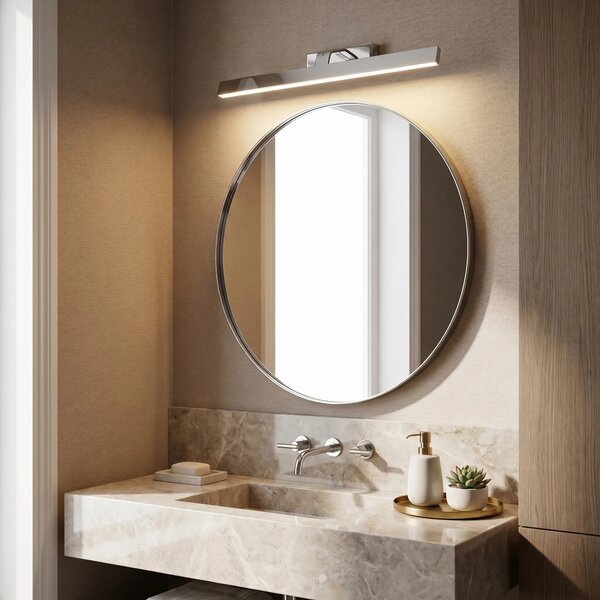 Kopalniška stenska LED svetilka SWE002-1W 58cm CHROME