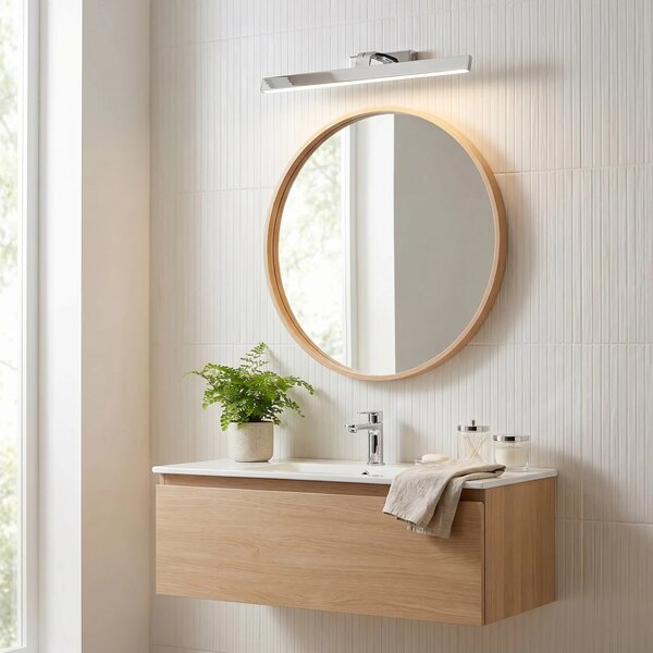 Kopalniška stenska LED svetilka SWE002-1W 58cm CHROME