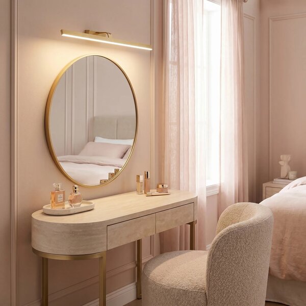Kopalniška stenska LED svetilka SWE009-1W 73cm BRUSH GOLD