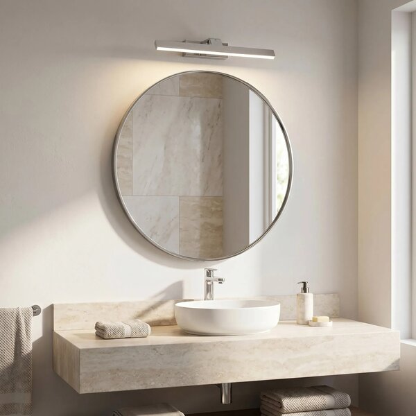 Kopalniška stenska LED svetilka SWE001-1W 43cm CHROME