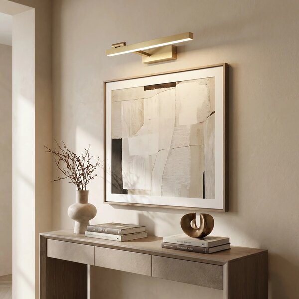Kopalniška stenska LED svetilka SWE031-1W 40cm Brush Gold