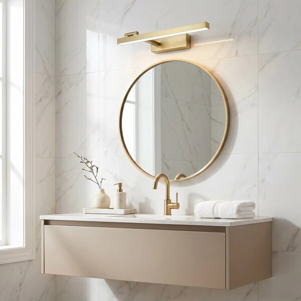 Kopalniška stenska LED svetilka SWE031-1W 40cm Brush Gold