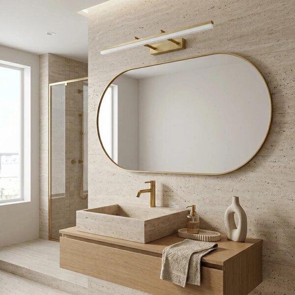 Kopalniška stenska LED svetilka APP1876-1W 60cm BRUSH GOLD