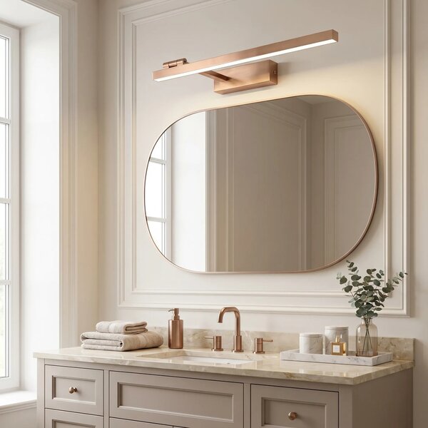 Kopalniška stenska LED svetilka SWE038-1W 60cm BRUSH COPPER