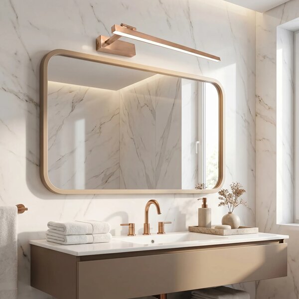 Kopalniška stenska LED svetilka SWE038-1W 60cm BRUSH COPPER