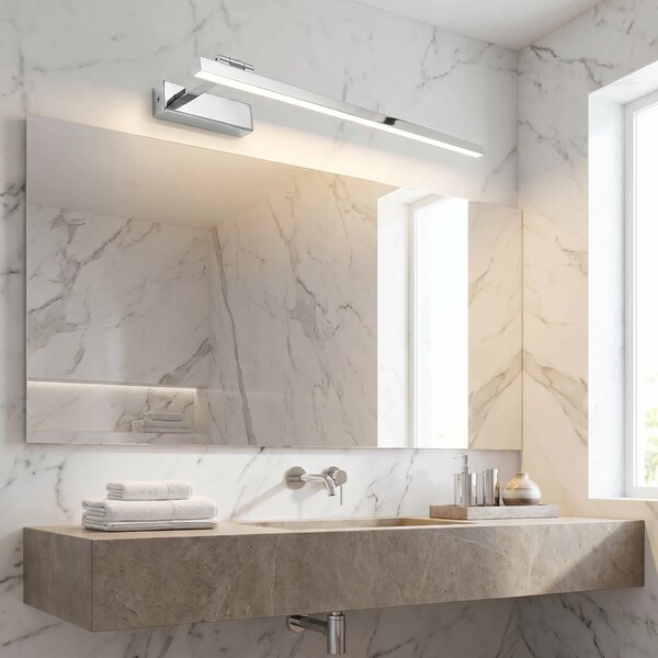 Kopalniška stenska LED svetilka SWE029-1W 60cm CHROME