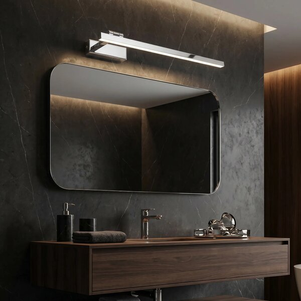 Kopalniška stenska LED svetilka SWE029-1W 60cm CHROME