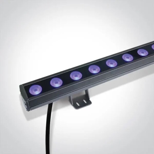 STENSKA LED SVETILKA 24x1,5 W RGB 30° LEČA IP66 24 V ZATEMNLJIVA DM7055B/RGB