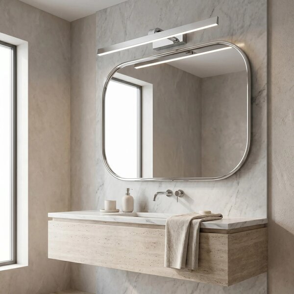 Kopalniška stenska LED svetilka SWE003-1W 73cm CHROME
