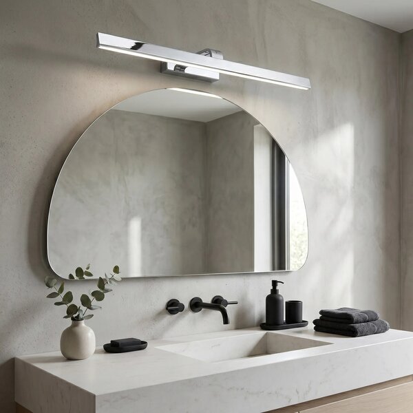 Kopalniška stenska LED svetilka SWE003-1W 73cm CHROME