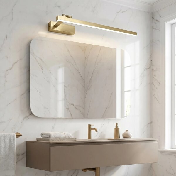 Kopalniška stenska LED svetilka SWE032-1W 60cm BRUSH GOLD