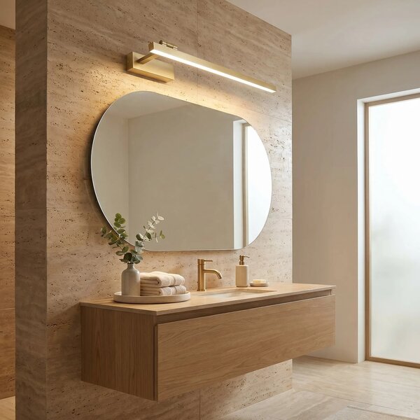 Kopalniška stenska LED svetilka SWE032-1W 60cm BRUSH GOLD