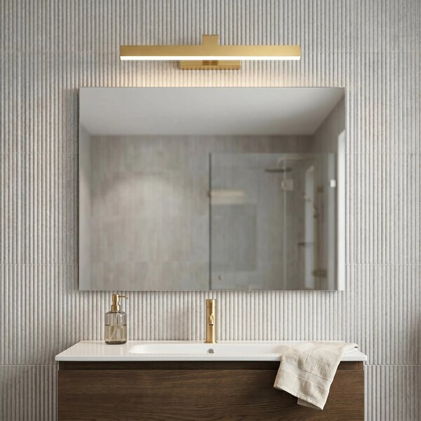 Kopalniška stenska LED svetilka SWE007-1W 43cm BRUSH GOLD