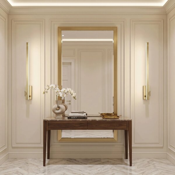 Kopalniška stenska LED svetilka SWE033-1W 80cm BRUSH GOLD