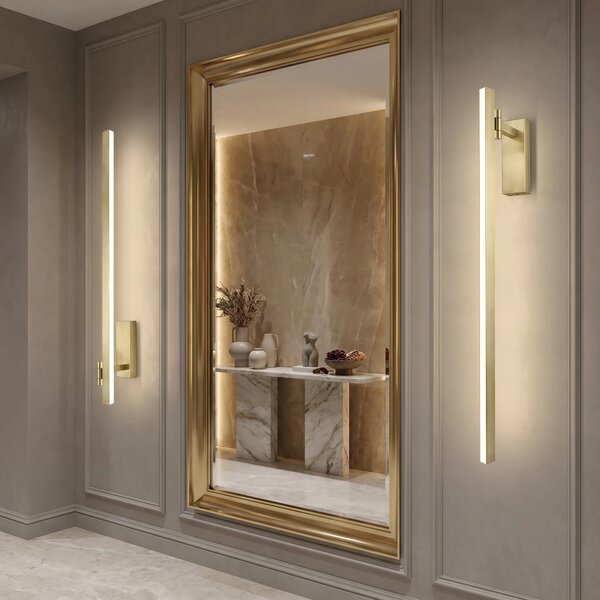 Kopalniška stenska LED svetilka SWE033-1W 80cm BRUSH GOLD