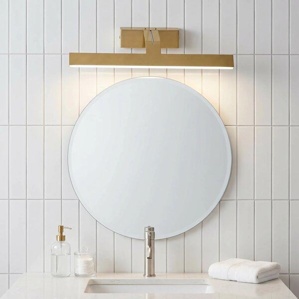 Kopalniška stenska LED svetilka SWE007-1W 43cm BRUSH GOLD