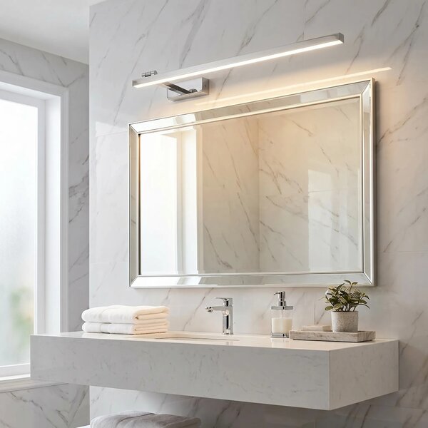 Kopalniška stenska LED svetilka SWE030-1W 80cm CHROME