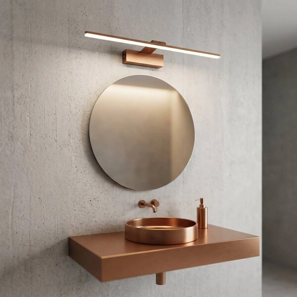 Kopalniška stenska LED svetilka SWE014-1W 58cm BRUSH COPPER
