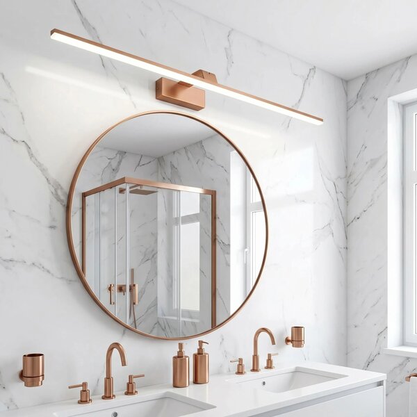 Kopalniška stenska LED svetilka SWE015-1W 73cm BRUSH COPPER