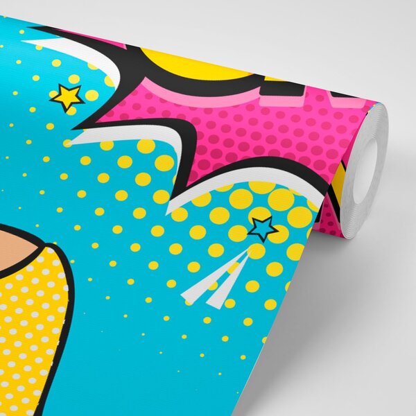 Tapeta dama v pop art stilu – OMG!