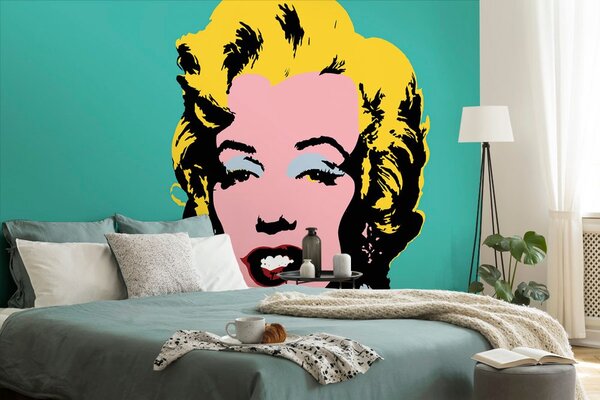 Tapeta ikonična Marilyn Monroe v pop art dizajnu