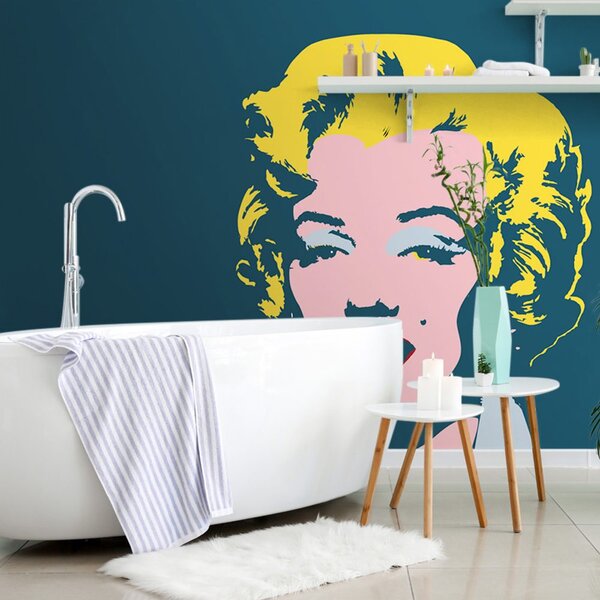 Tapeta Marilyn Monroe v pop art dizajnu